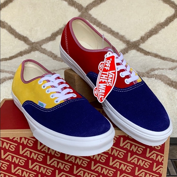 •VANS AUTHENTIC SUNSHINE Multi/True White Men’s - Picture 4 of 16